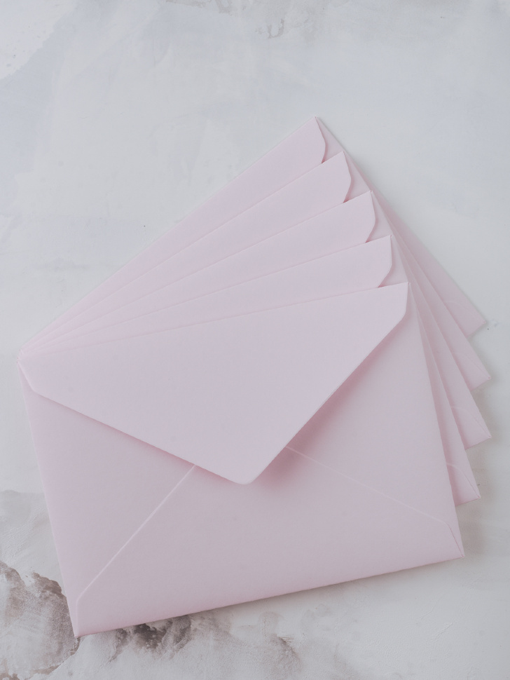 Конверт C5 (162х229мм) — Keaykolour розовая пастель