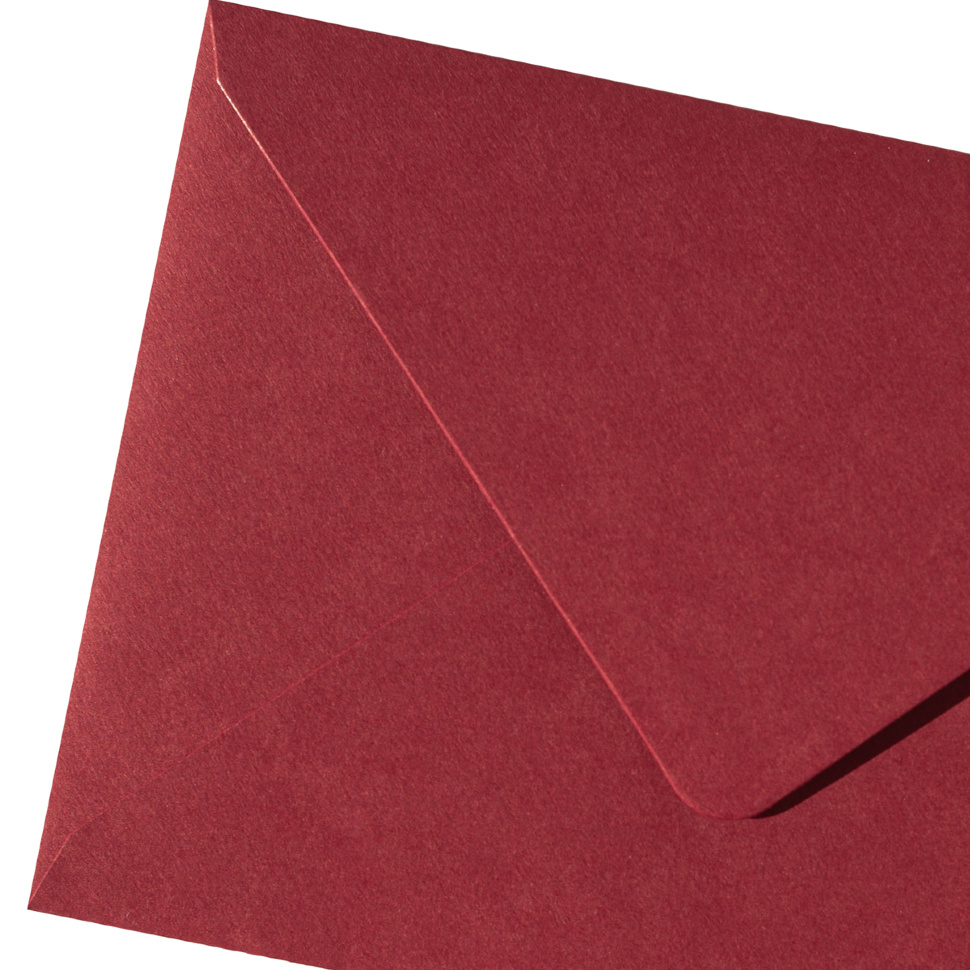 Конверт под визитку (100х70мм) — бордовый
