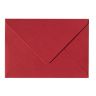 Конверт под визитку (100х70мм) — бархатный красный