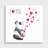 Мини-открытка "i love you"