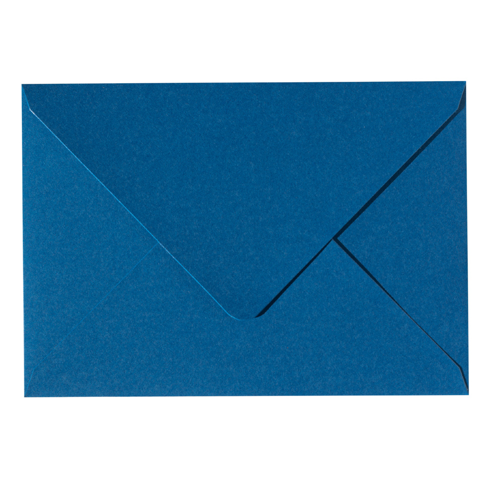 Конверт под визитку (100х70мм) — тёмно-голубой