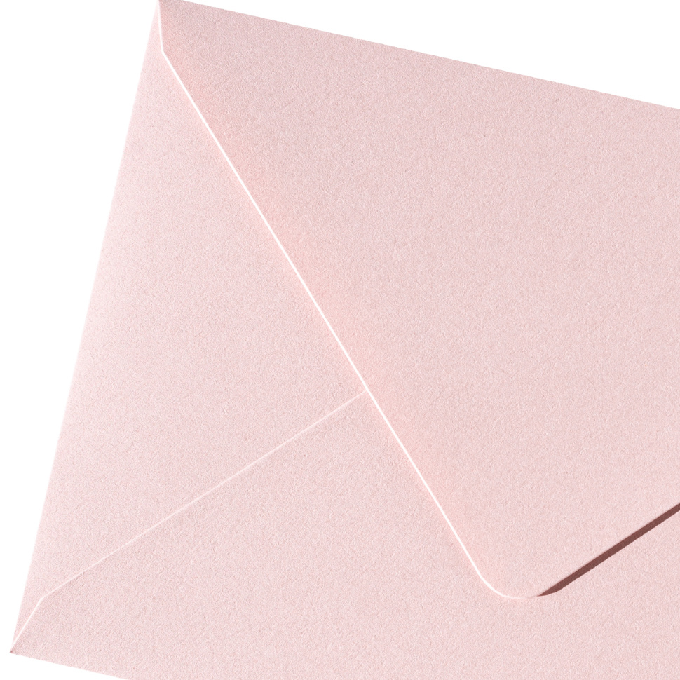 Конверт под визитку (100х70мм) — розовая пастель