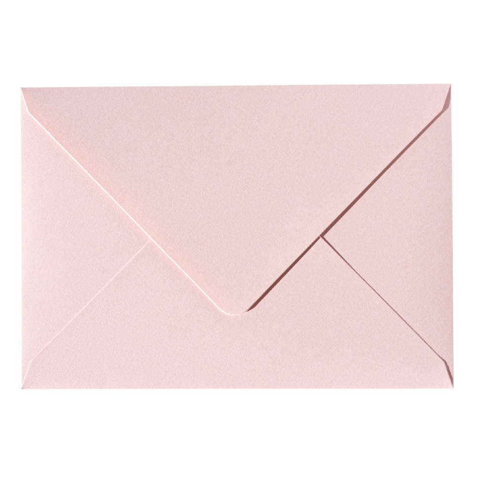 Конверт под визитку (100х70мм) — светло-розовый