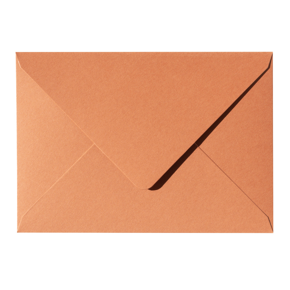 Конверт под визитку (100х70мм) — карамель