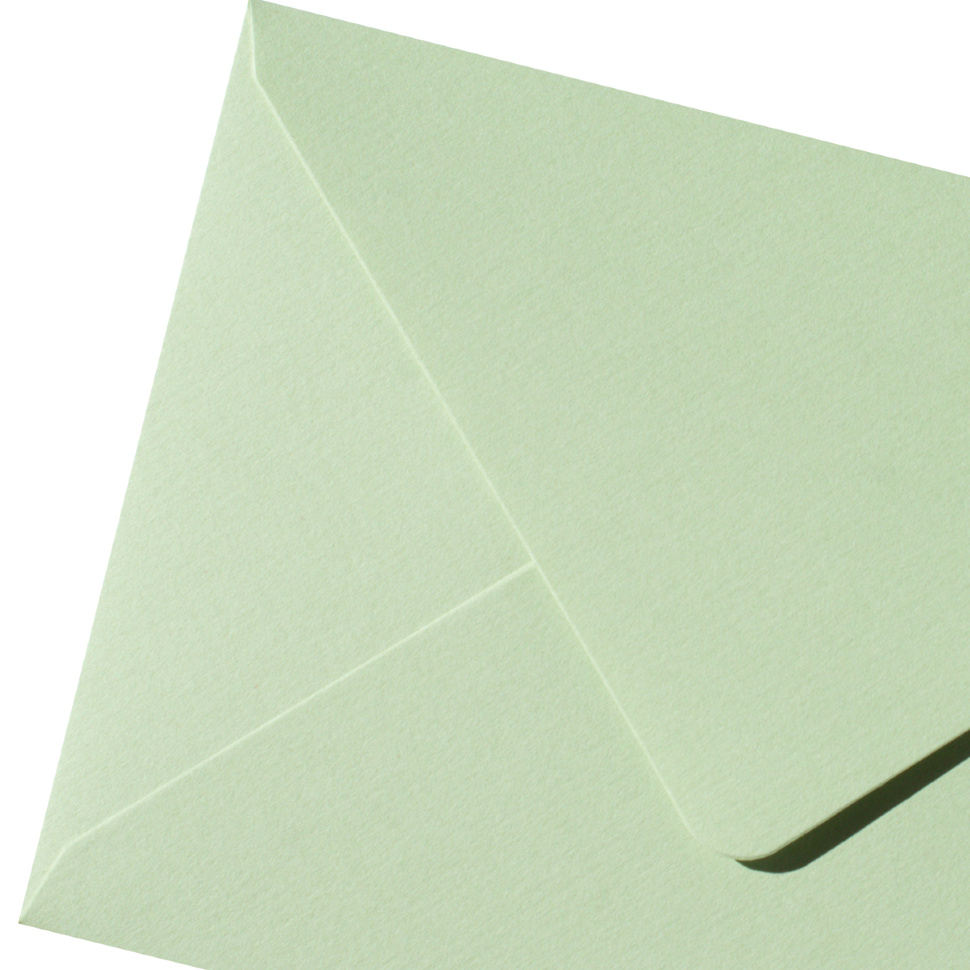 Конверт под визитку (100х70мм) — зелёная пастель