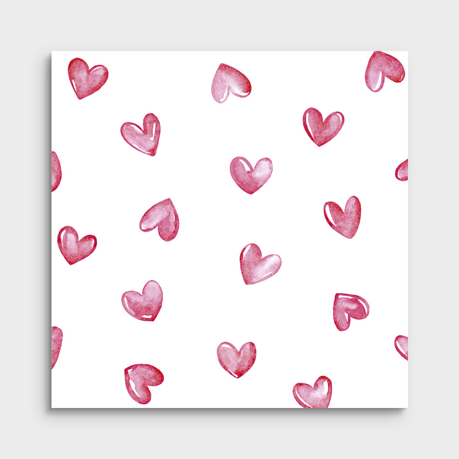Мини-открытка "Сердечки"