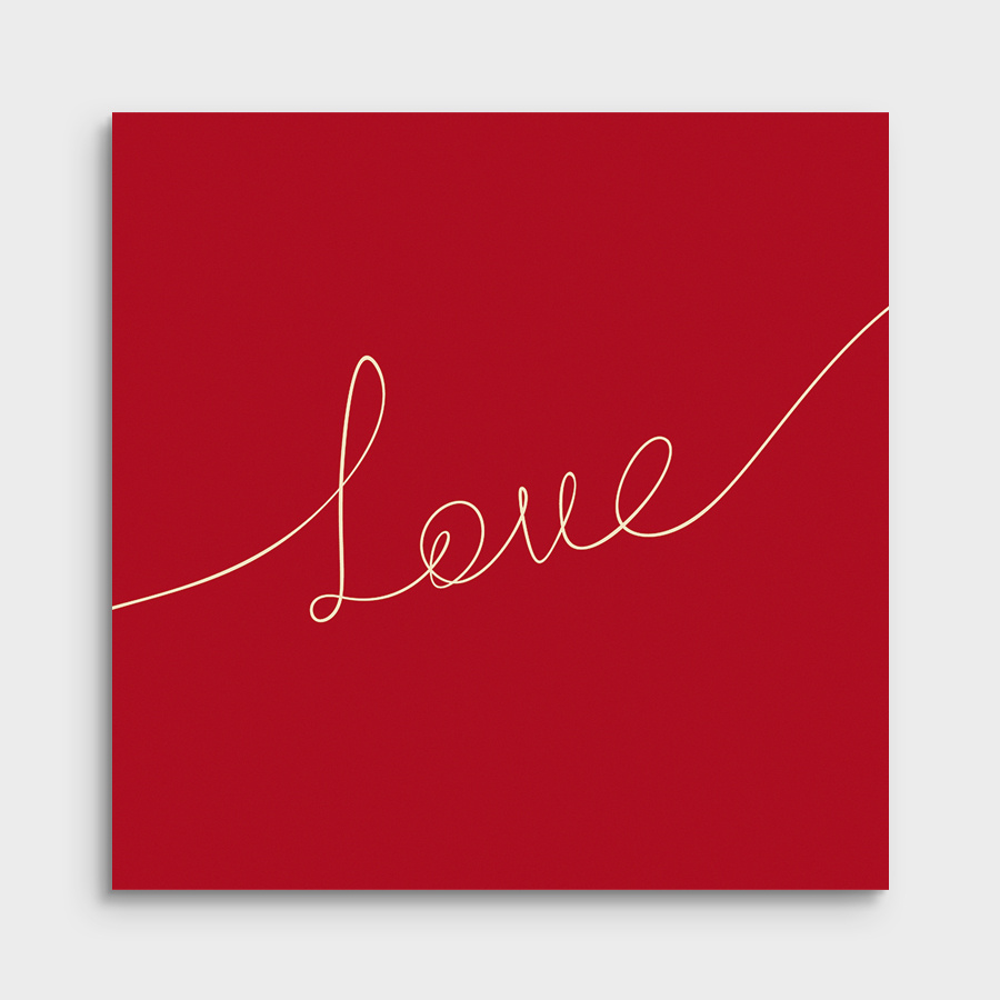 Мини-открытка "Love"