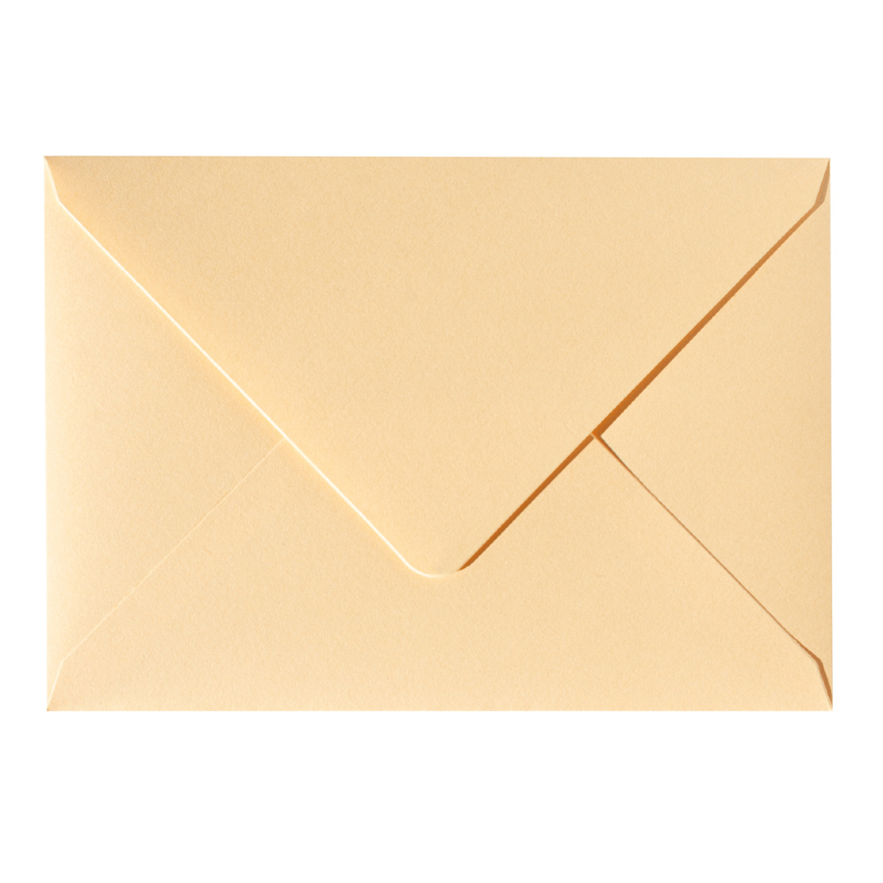 Конверт под визитку (100х70мм) — элегантный желтый